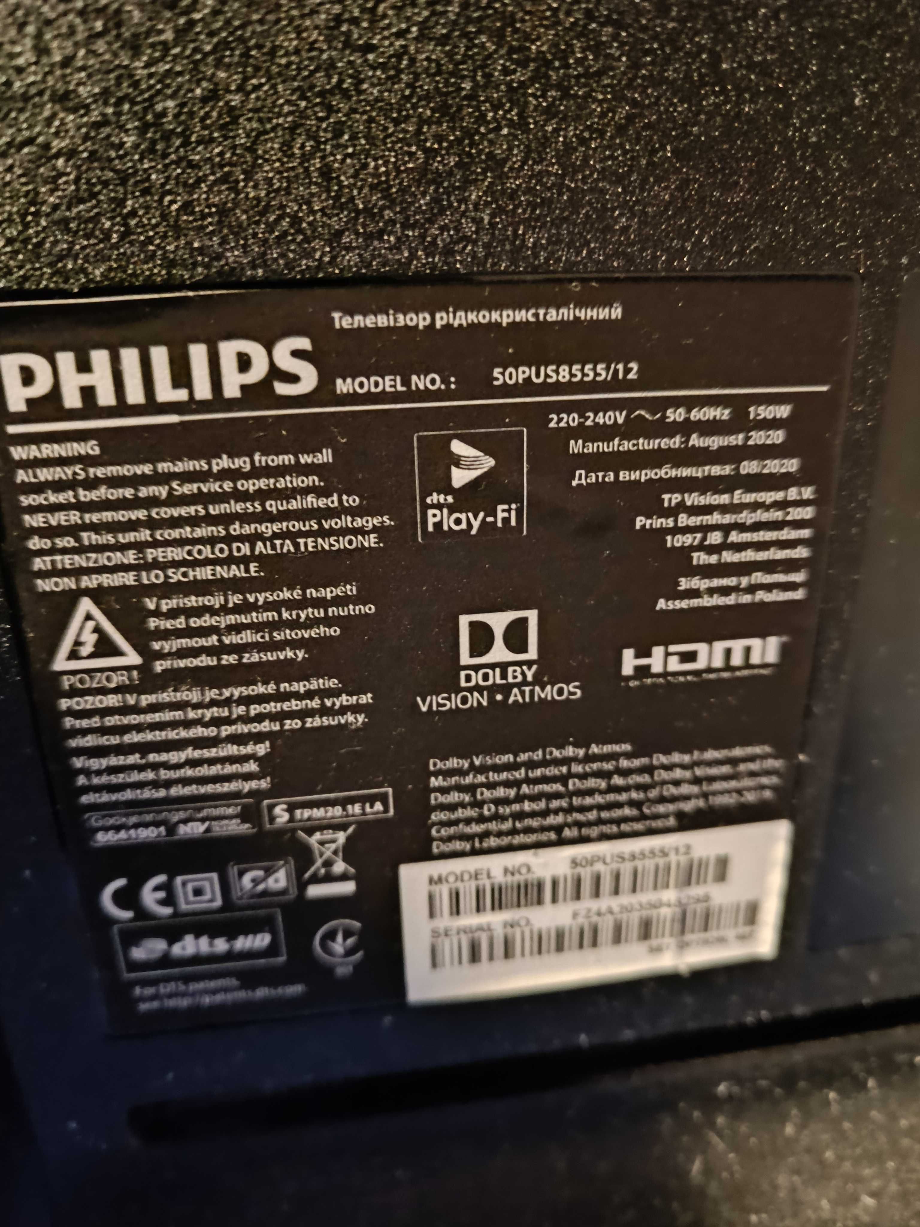 Telewizor marki Philips The One Series 8 4k  50"