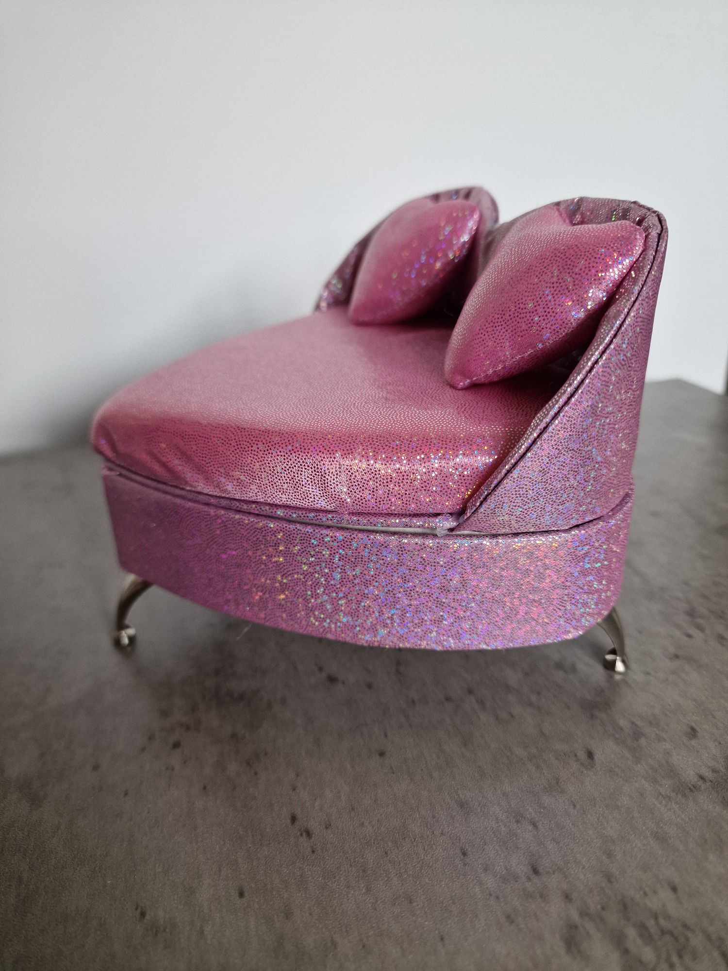 Szkatułka na biżuterię SERCE sofa NOWA idealna na PREZENT