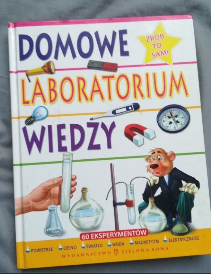 NOWA Książka dla dzieci Domowe laboratorium wiedzy - zrób to sam