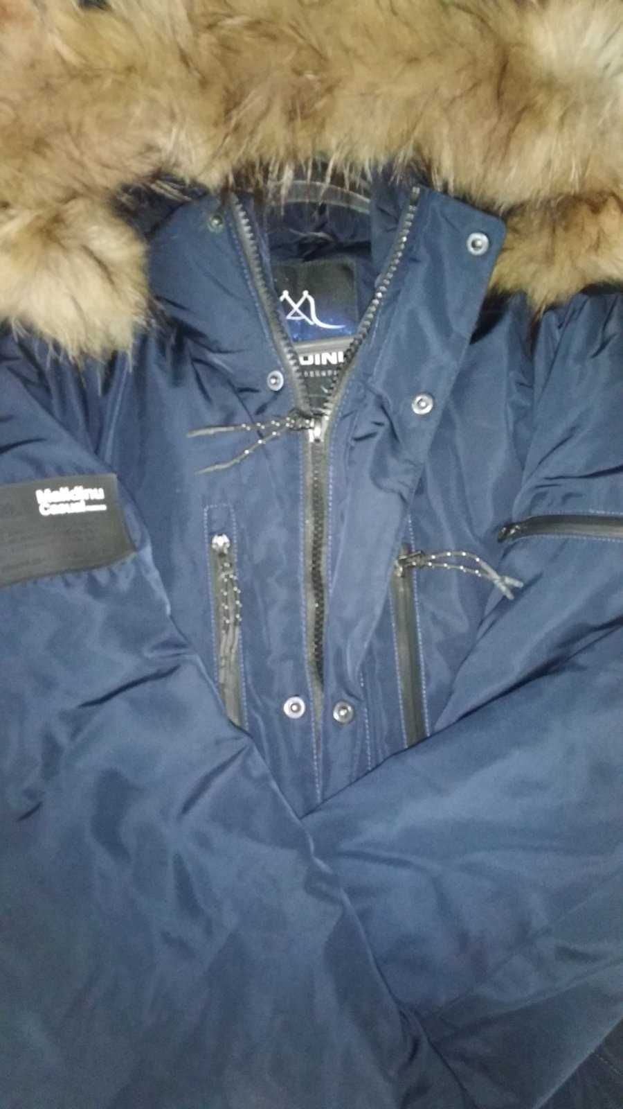 куртка зимова malidinu чоловіча темно-синя б.в