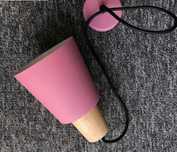 Lampa wisząca regulowana Faro różowa E27