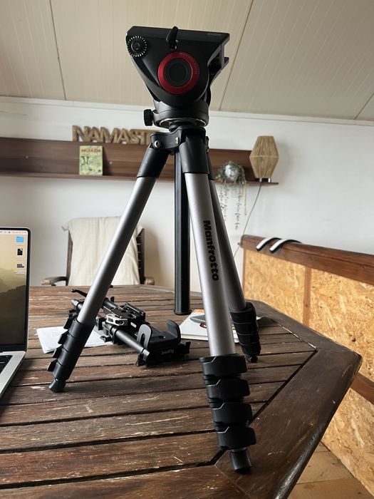 MANFROTTO MVH500AH FLUID DRAG SYSTEM HEAD + base compact advanced