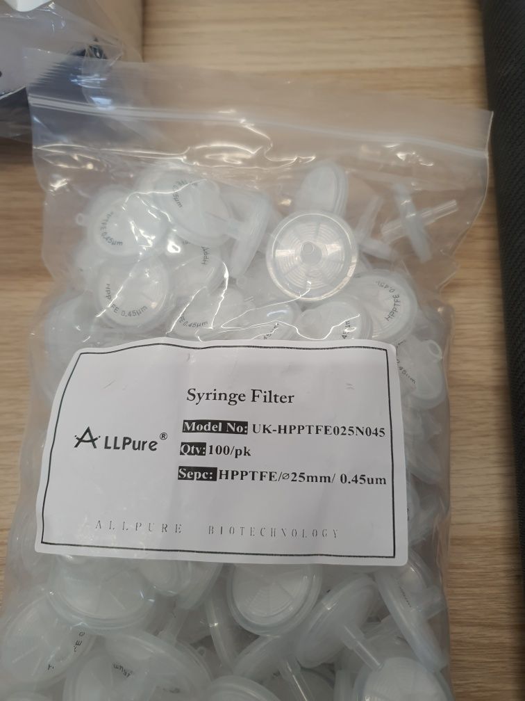 Filtry strzykawkowe 25 mm 0,22 µm, 100 sztuk – Doskonała jakość