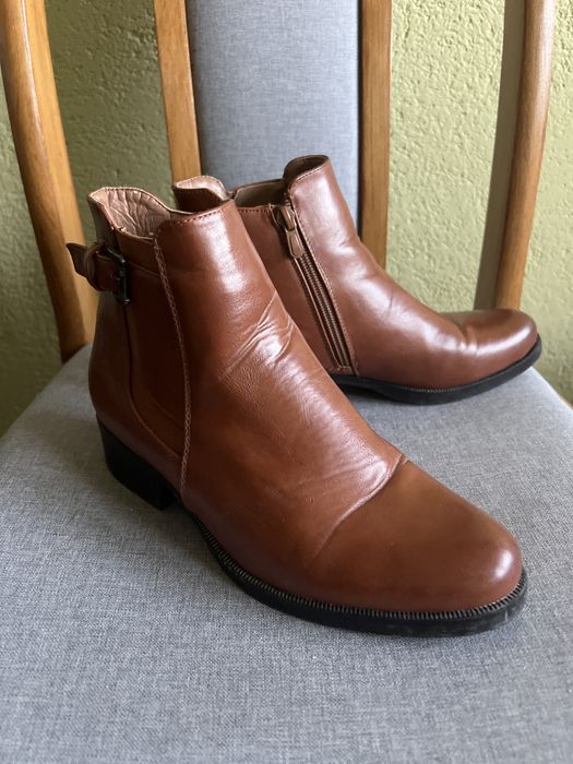 Botki zimowe brazowe