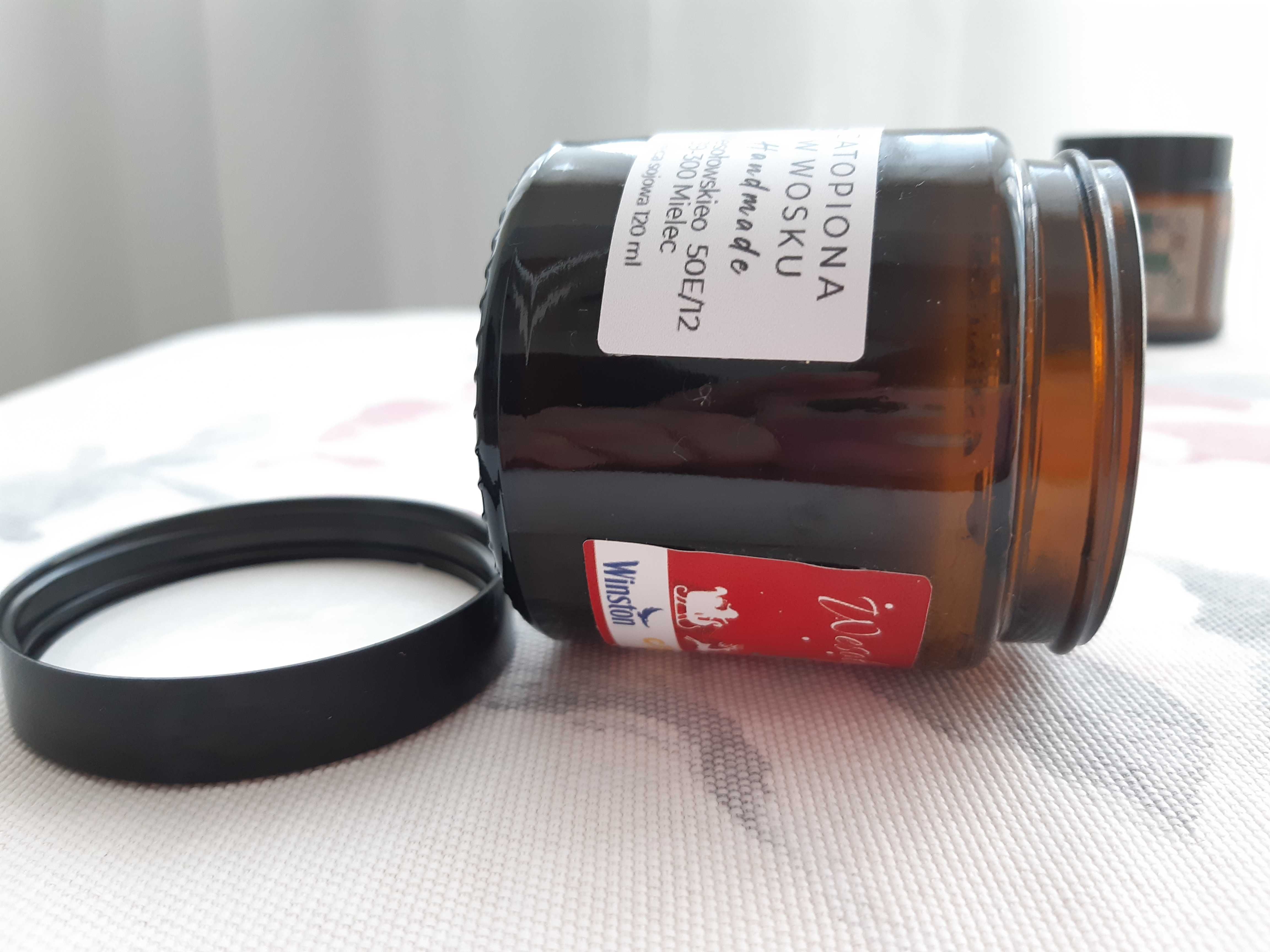 świeca świeczka sojowa zapachowa świąteczna zimowa jesienna