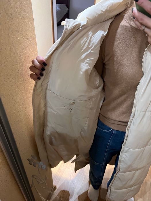 Зимова куртка довга Zara
