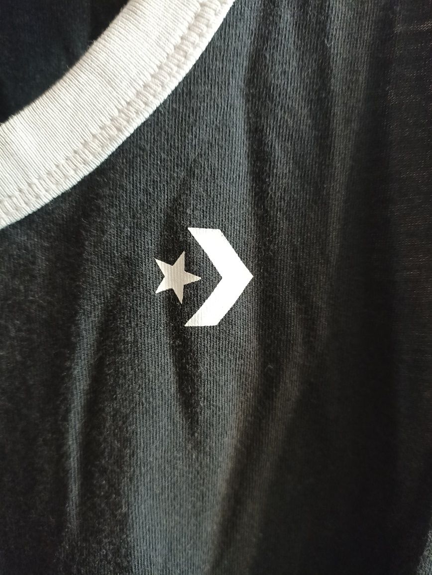 Top Converse czarny białe gwiazdki oryginalny L
