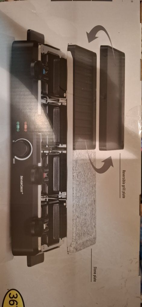Grill elektryczny raclette Nowy