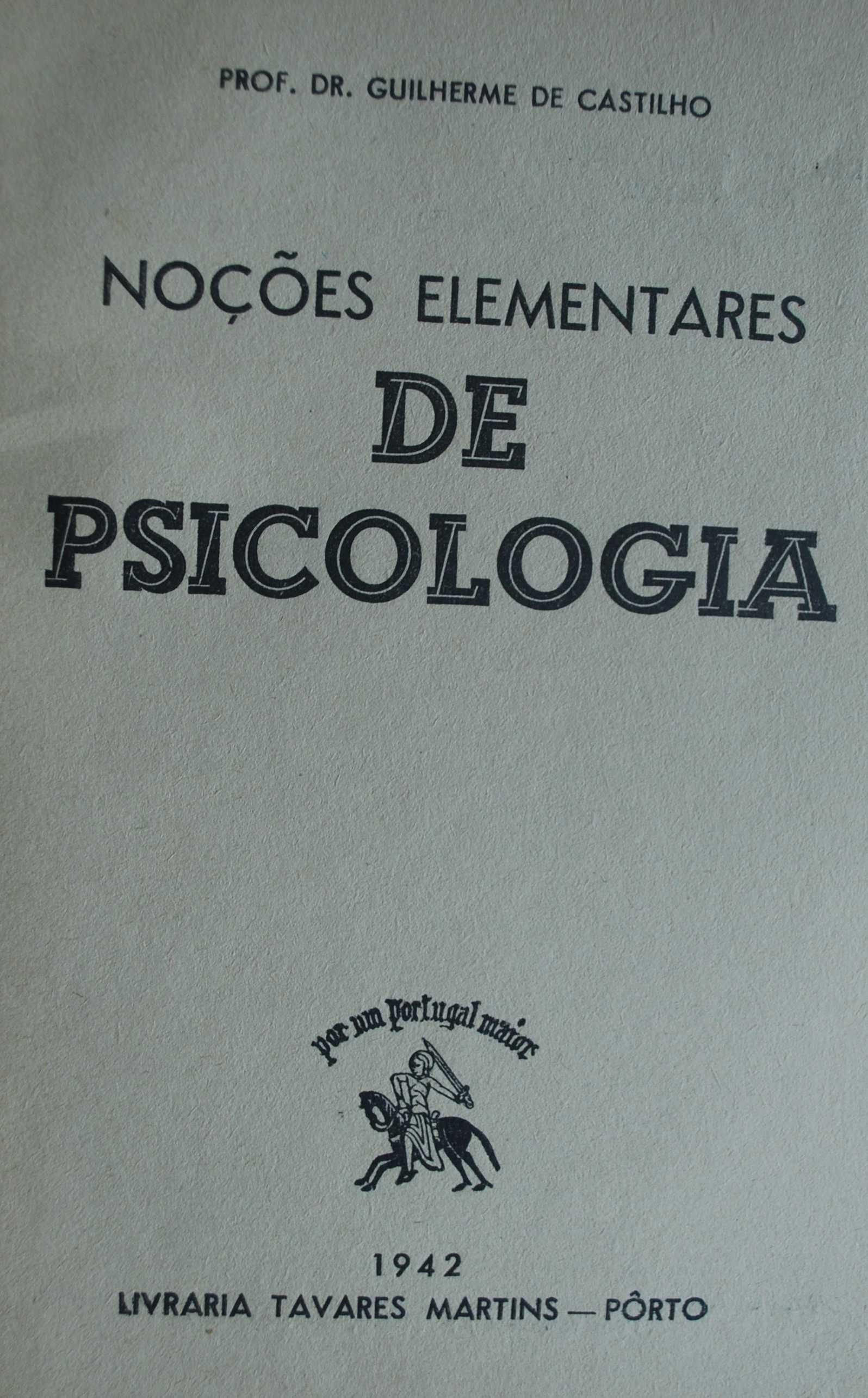 Noções Elementares de Psicologia do Dr. Guilherme de Castilho