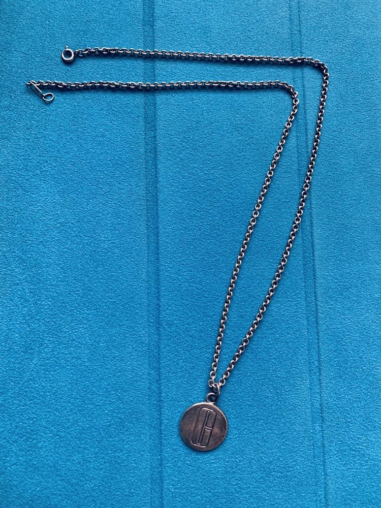 Tiffany&Co Tiffany серебряная цепочка с серебряным кулоном