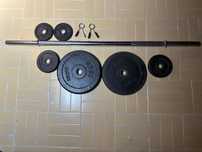 Vendo barra/halter e discos