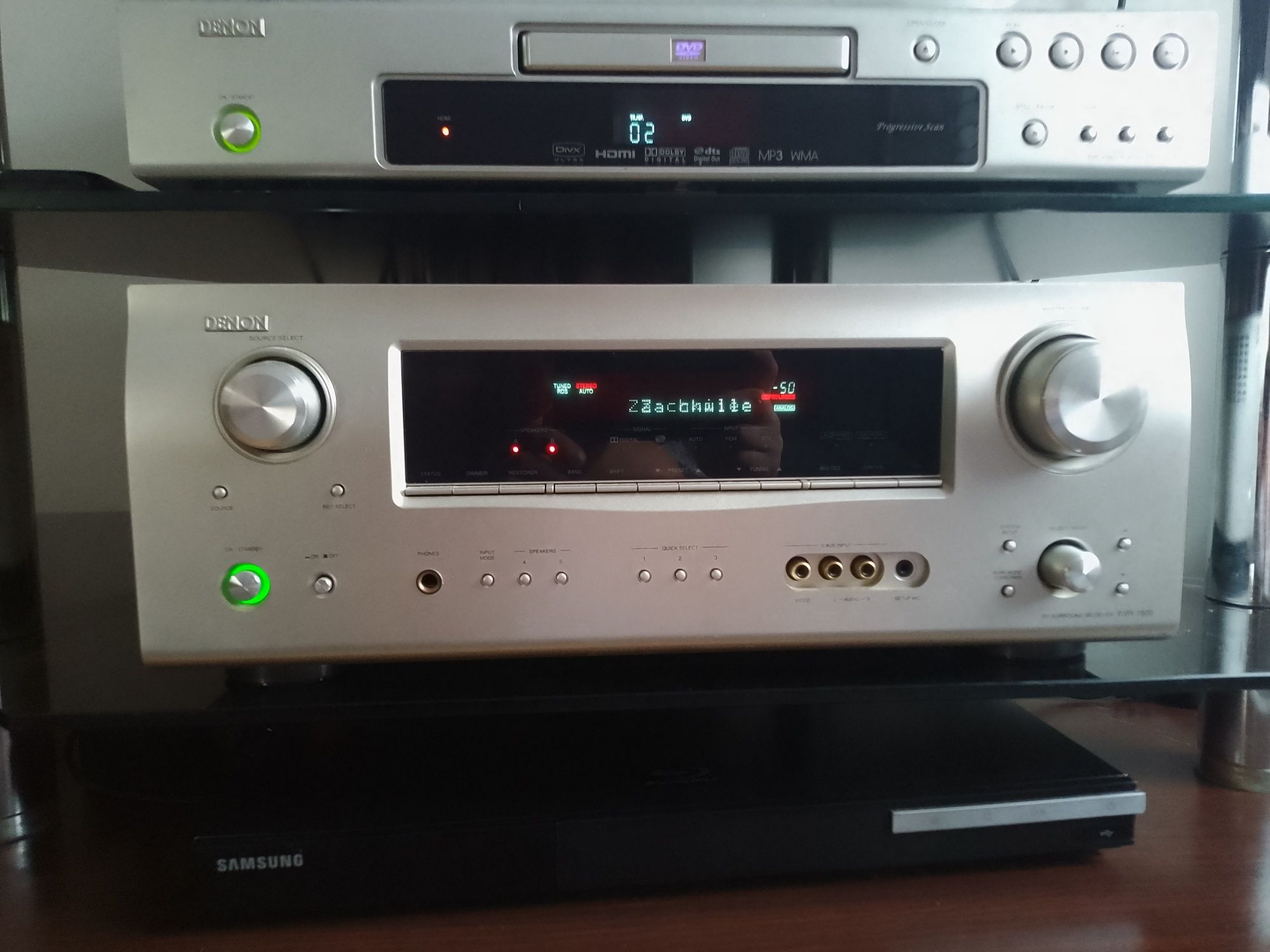 Amplituner denon AVR 1509 +dvd denon.