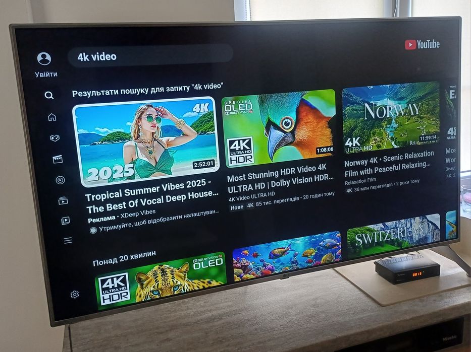 Smart TV Wi-Fi 4K ULTRA HD LG 55UJ6519 web OS телевізор 55 дюймів