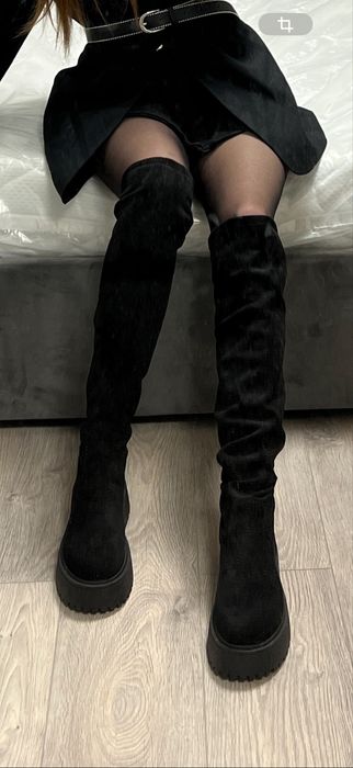 Ботфорди замшеві