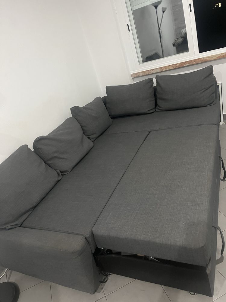 Sofa com chaise longue ikea