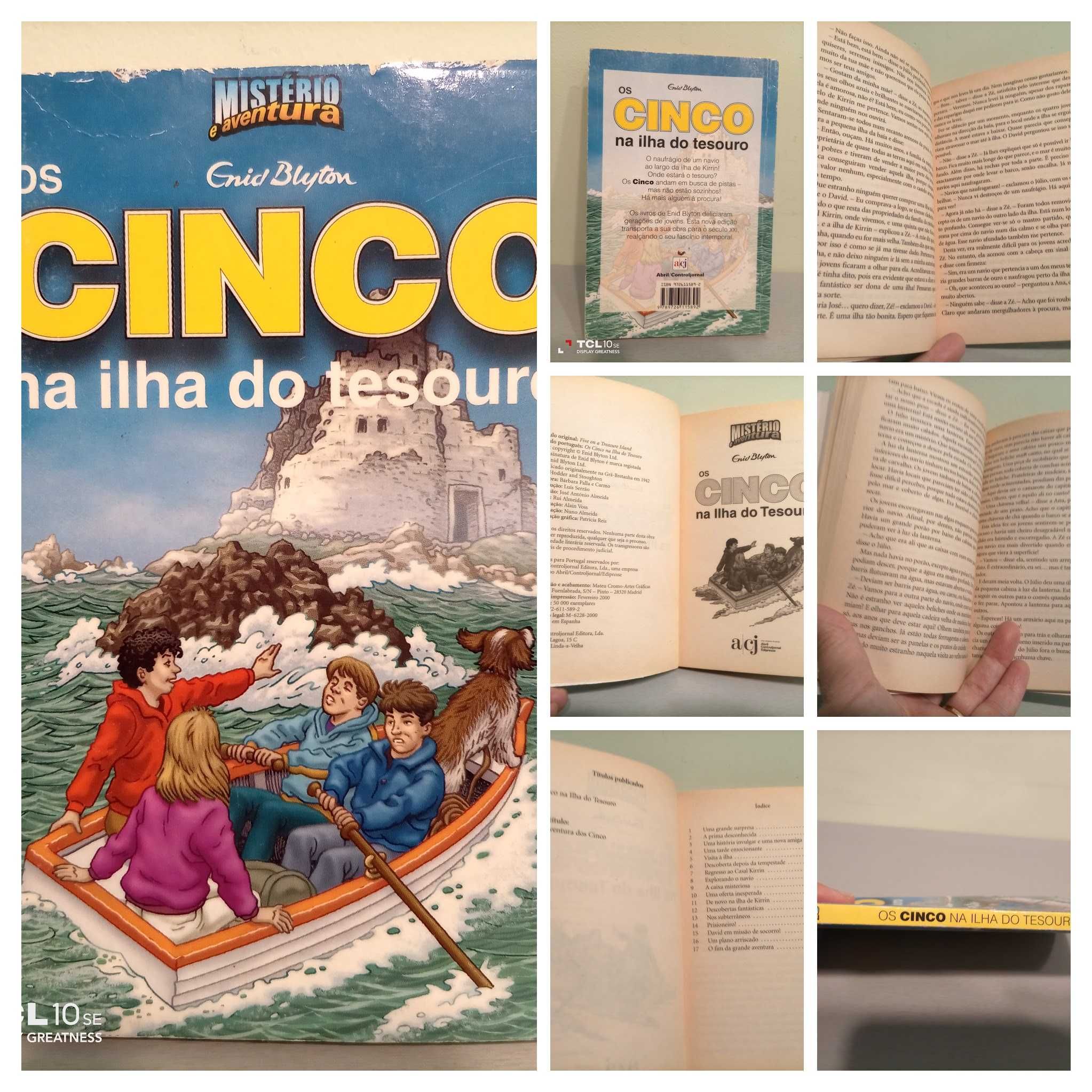 Livro de coleção os cinco