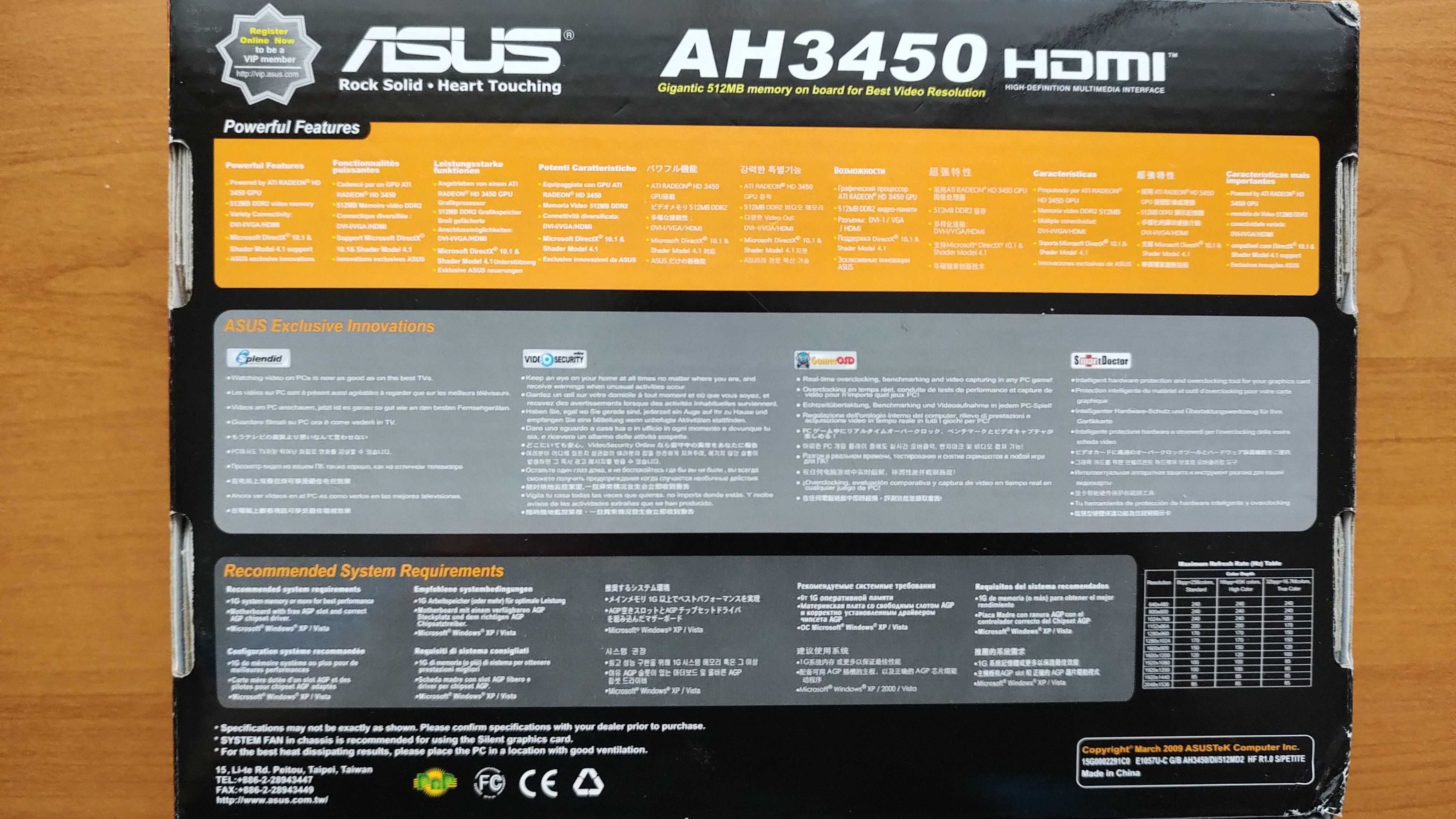 Karta graficzna ASUS AH3450