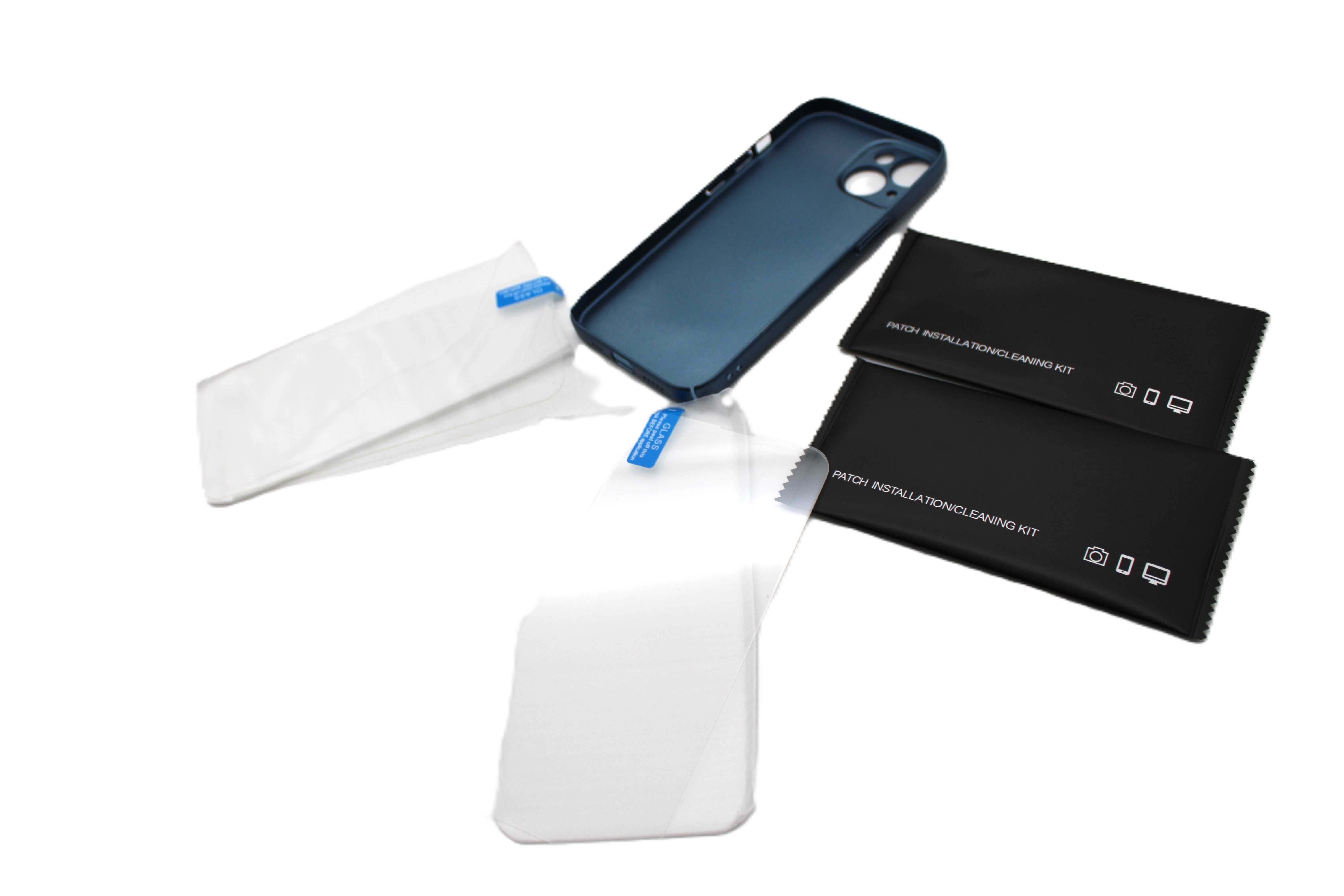 Plecki Apple do Apple iPhone 14 niebieski plus 2x szkło