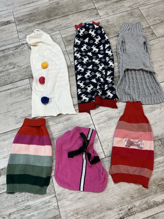 Одяг для собак різних розмірів