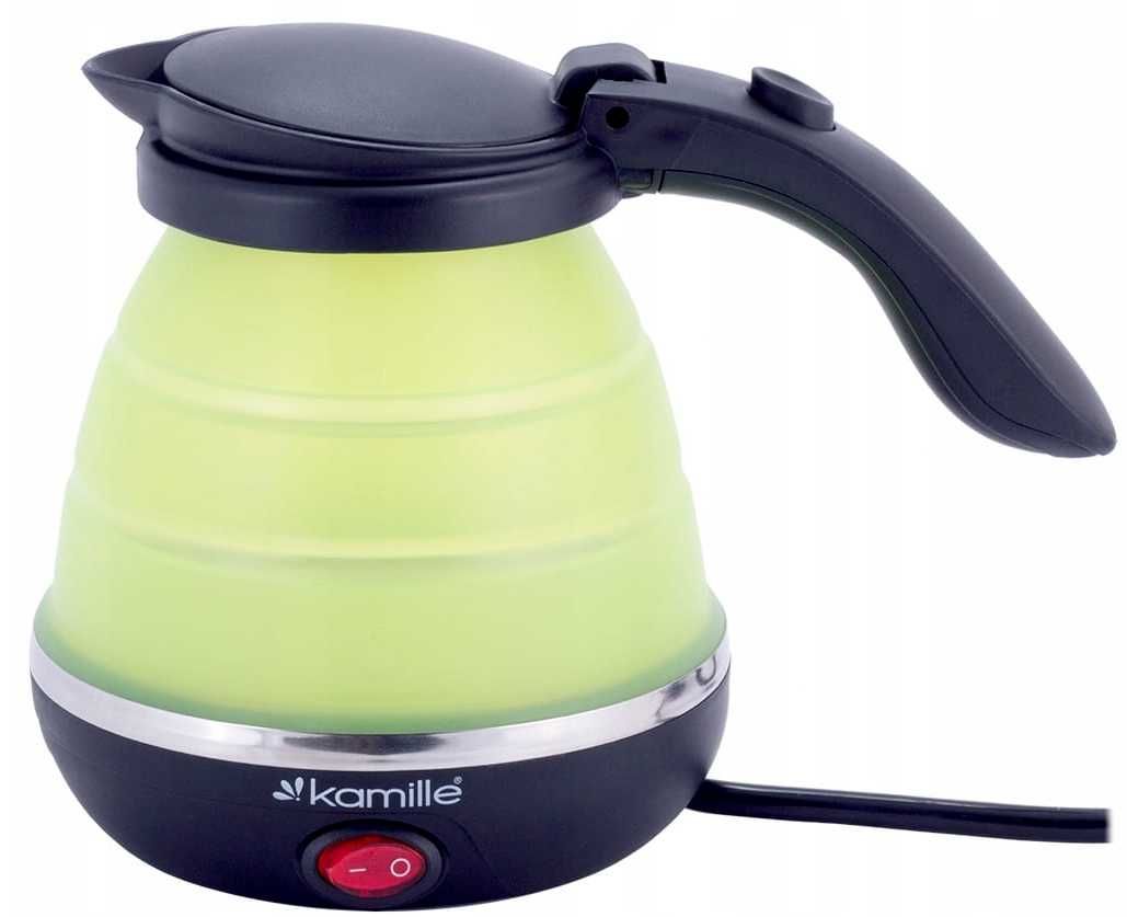 Nowy czajnik silikony składany turystyczny 0,5 l 500 ml 750 W