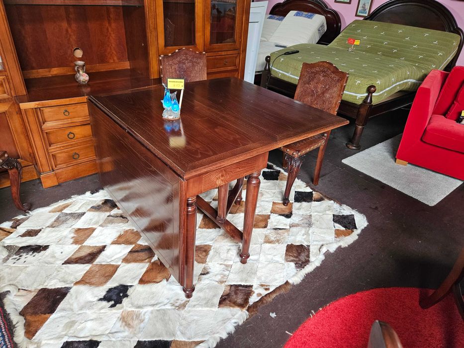 Mesa em madeira maciça estilo Holandês - Muito bom estado geral