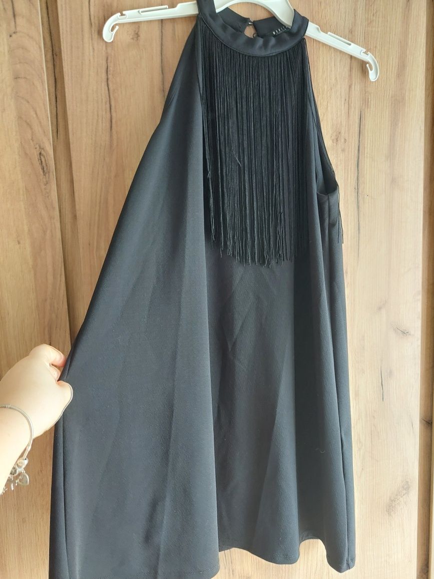 Elegancka sukienka z frędzlami mohito r. 40