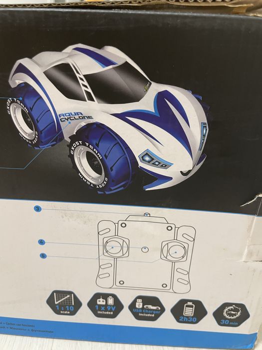 Радіо керована машинка Silverit, Aqua Cyclone, всюдихід, подарунок