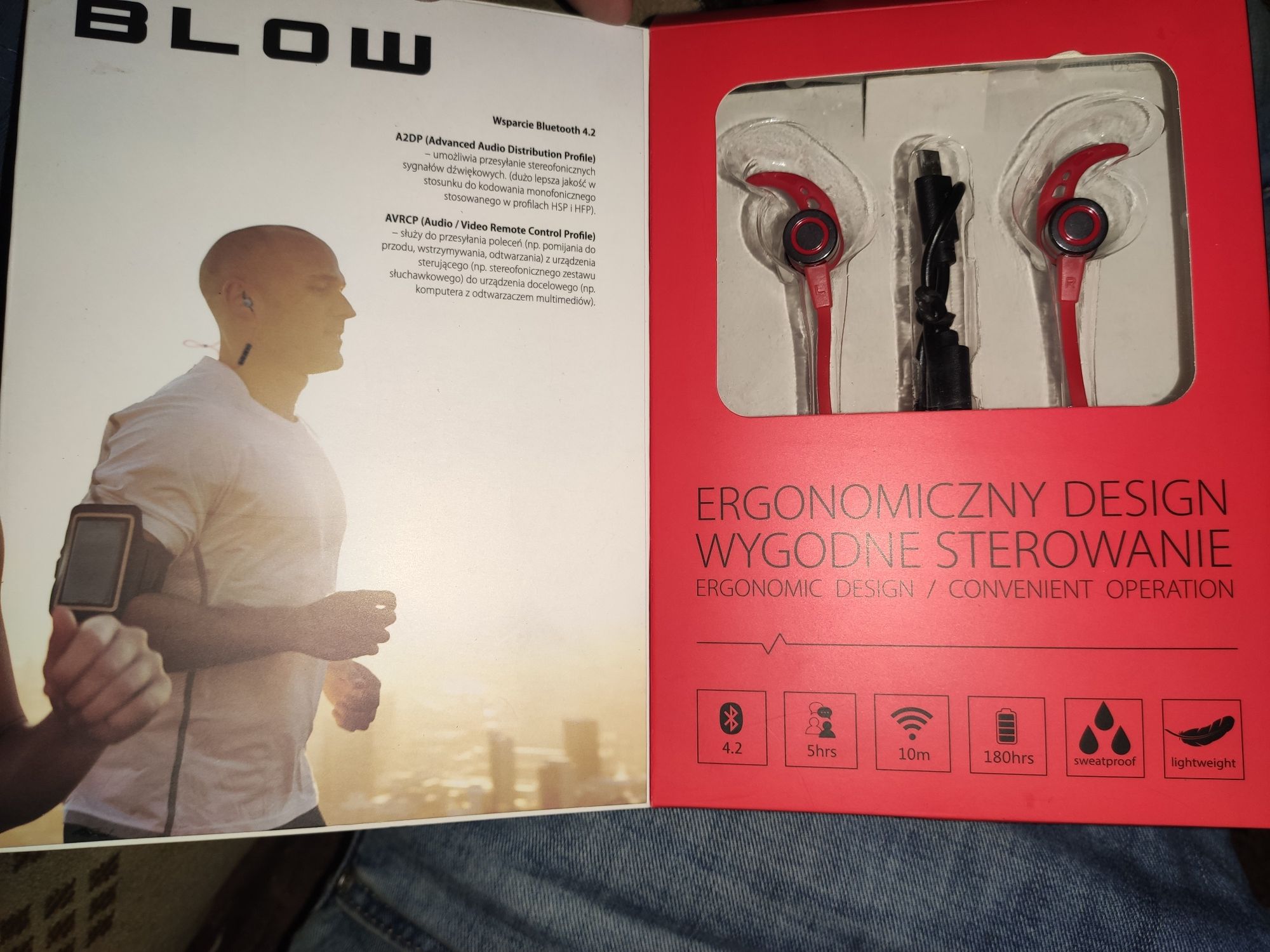 Słuchawki bezprzewodowe bluetooth blow sport fit