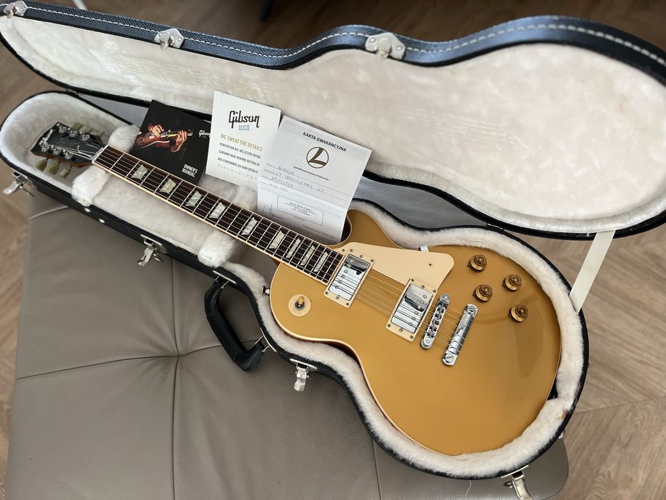 2010 Gibson Les Paul Traditional Goldtop case USA