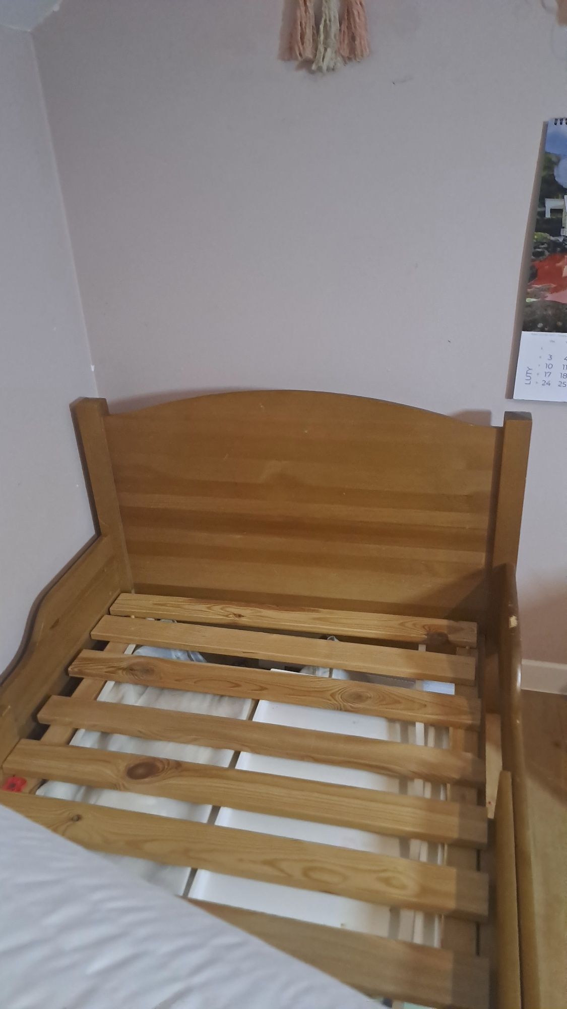 Łóżko z materacem leksvik ikea