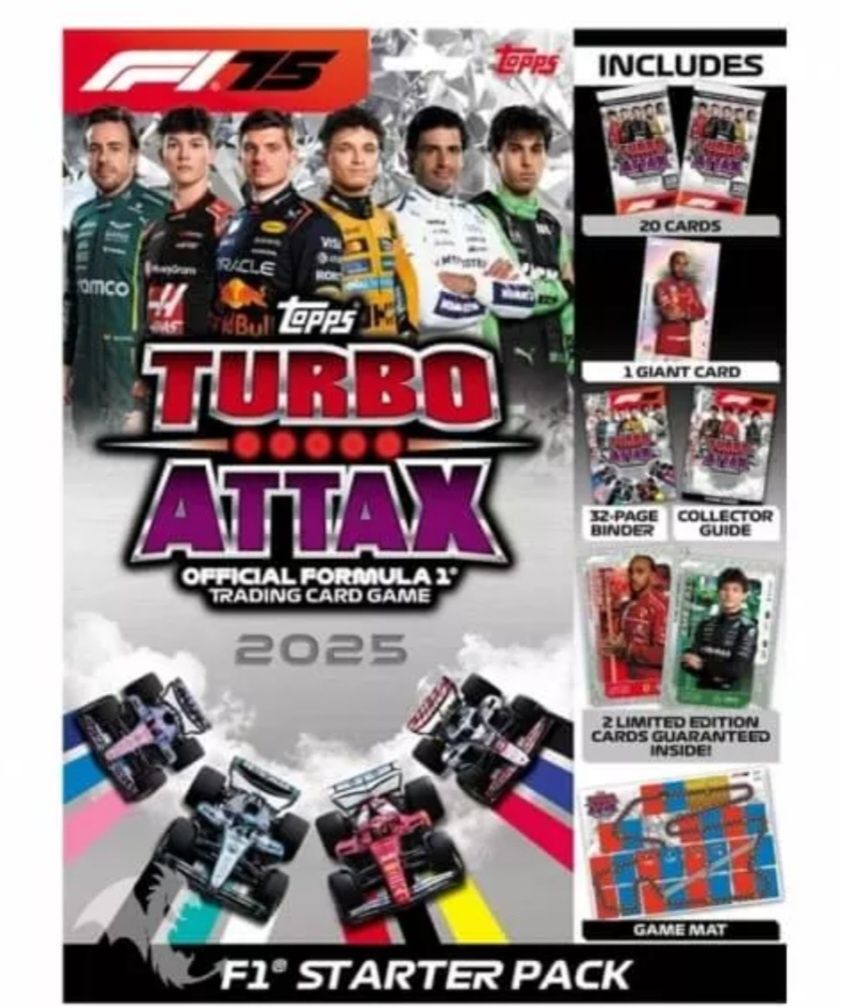 2025 Topps Turbo Attax F1 Formule 1 Starter Pack