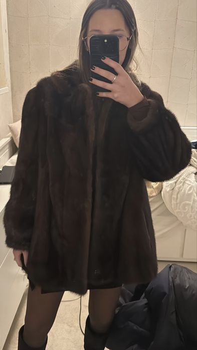 Casaco de Vison Castanho