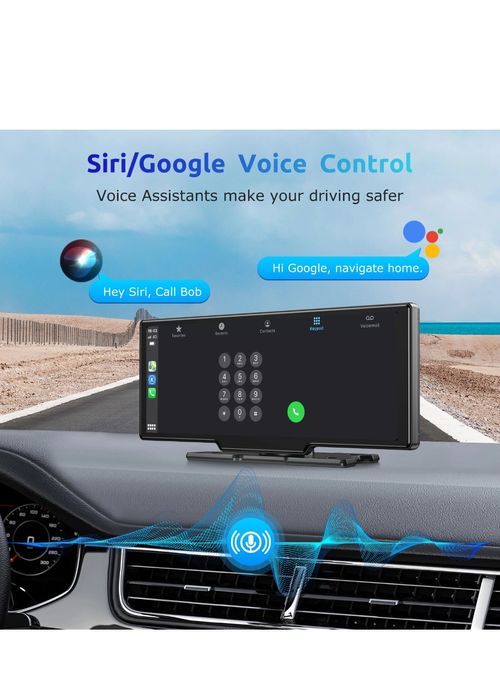 4K Dash Cam Car Stereo Touch Screen Wireless Carplay & Android Auto+Re