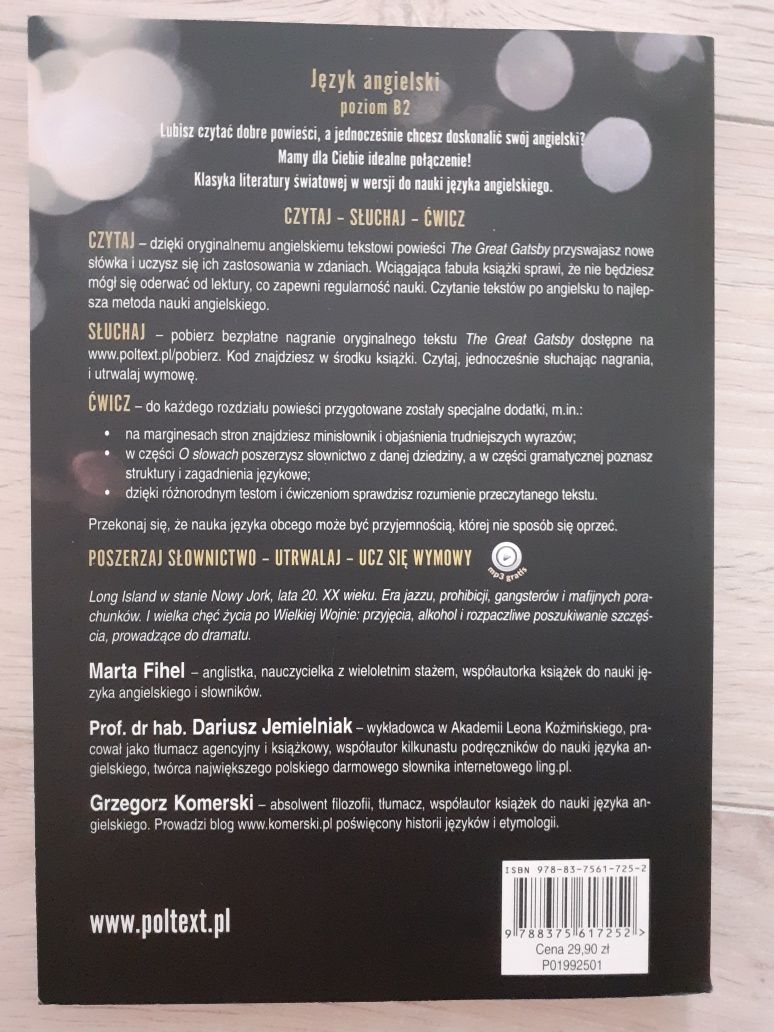 The Great Gatsby F. Scott Fitzgerald Wielki Gatsby