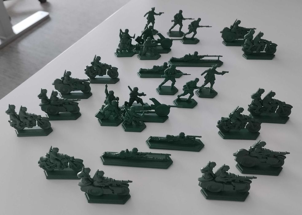 Żołnierzyki 1:48 - czołgi, załogi, wojska niemieckie (WW2)