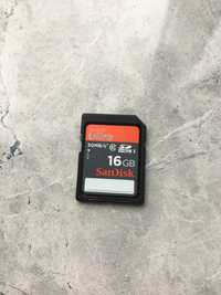 Флешка для фотоапарата sandisk 16 GB