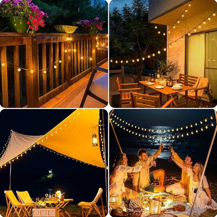 Solarny łańcuch świetlny do ogrodu, OxyLED 100 diod LED