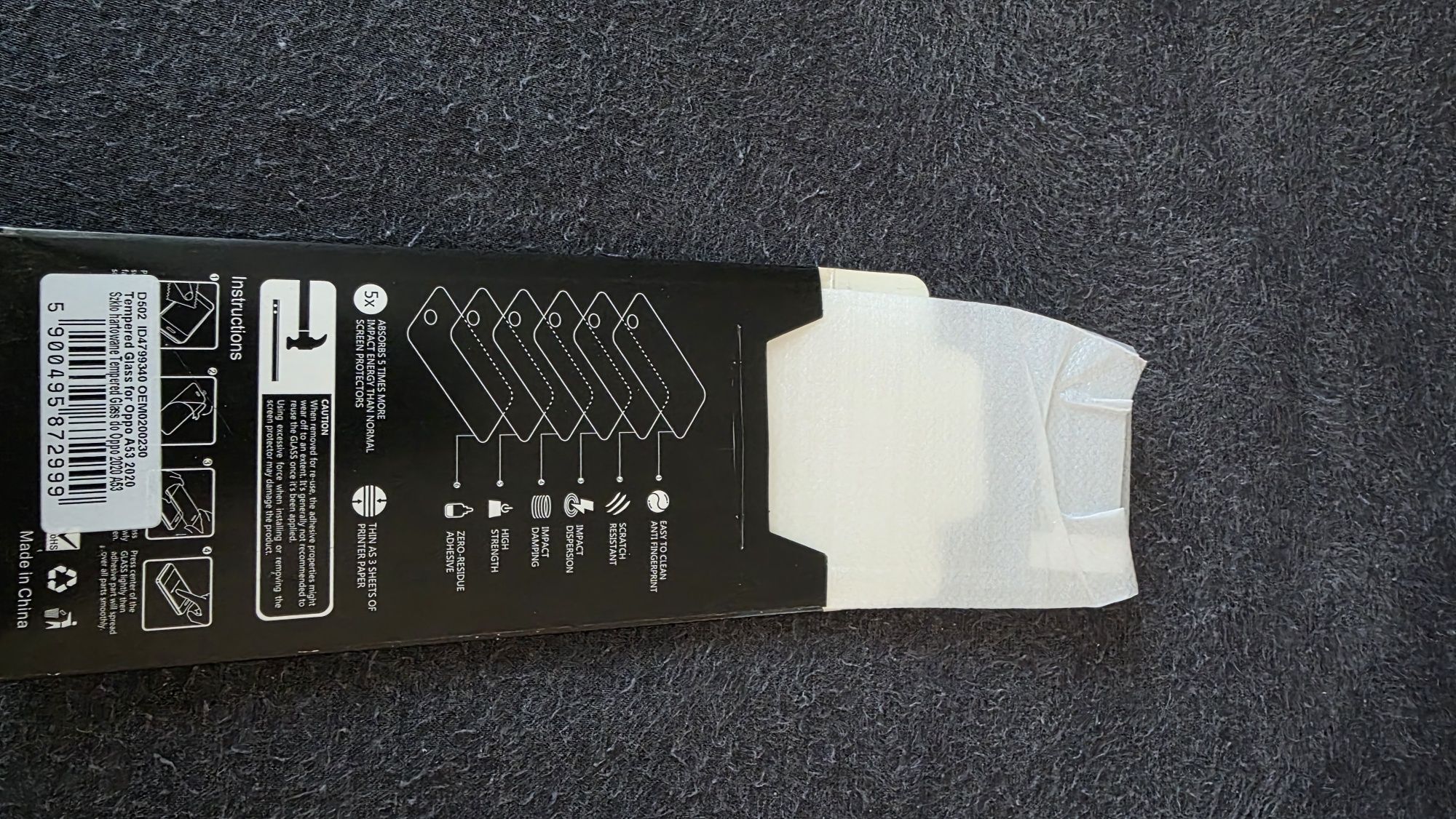 Silikonowe etui na telefon Oppo A53 2020+szkło hartowane 9H