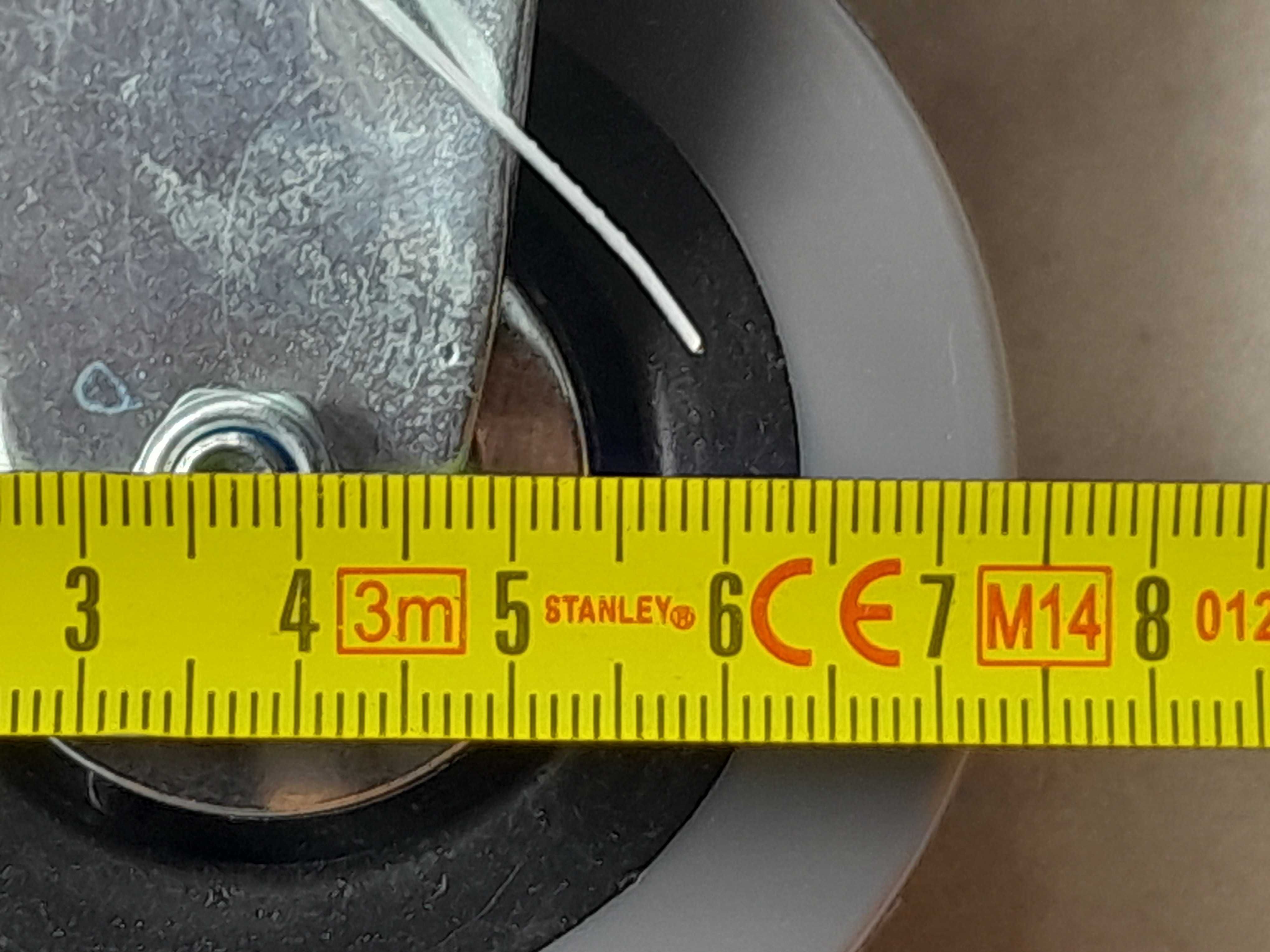 Kółko skrętne fi 75 mm z hamulcem z cokołem przykręcanym nowe outlet