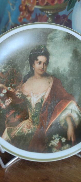 Talerz "Portret Hrabiny Cosel" Malarz dworu Augusta II