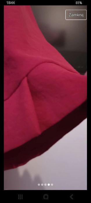 Duża tunika bordowa idealna na wigilie