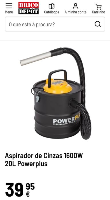 Aspirador de cinzas Powerplus