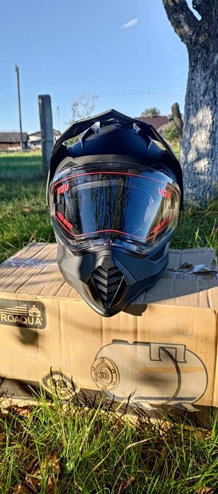 Ендуро-шолом VGV, новий матовий чорний