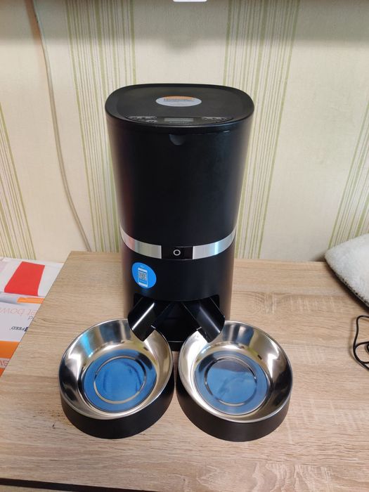 Смарт кормушка для тварин WellToBe/ Смарт годівниця Wi-Fi