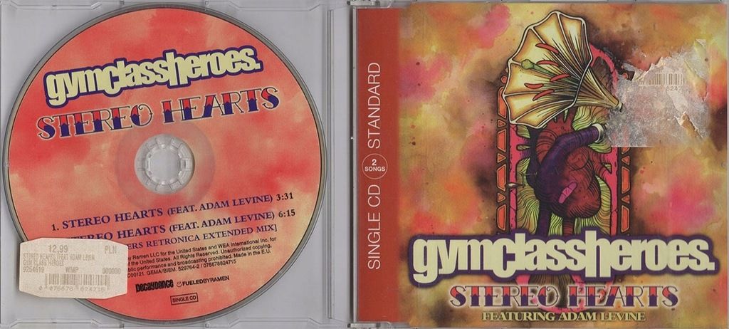 Gym Class Heroes Featuring Adam Levine - Stereo Hearts - CD