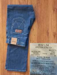 Nowe, męskie jeansy Wrangler. Arizona W32 L34