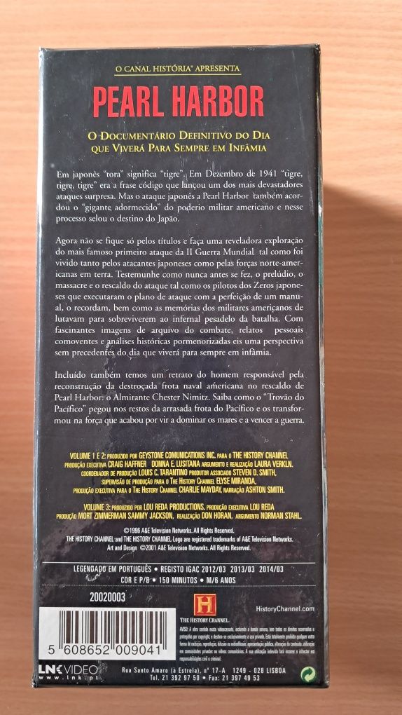 Documentário sobre Pearl Harbor em VHS