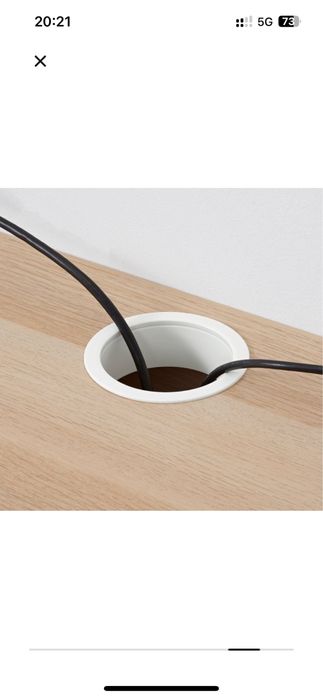 Biurko IKEA Micke 105x50  kolor dąb bielony