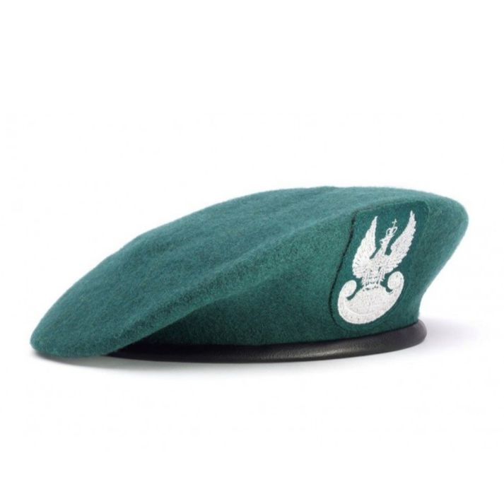 Beret wojskowy zielony mon