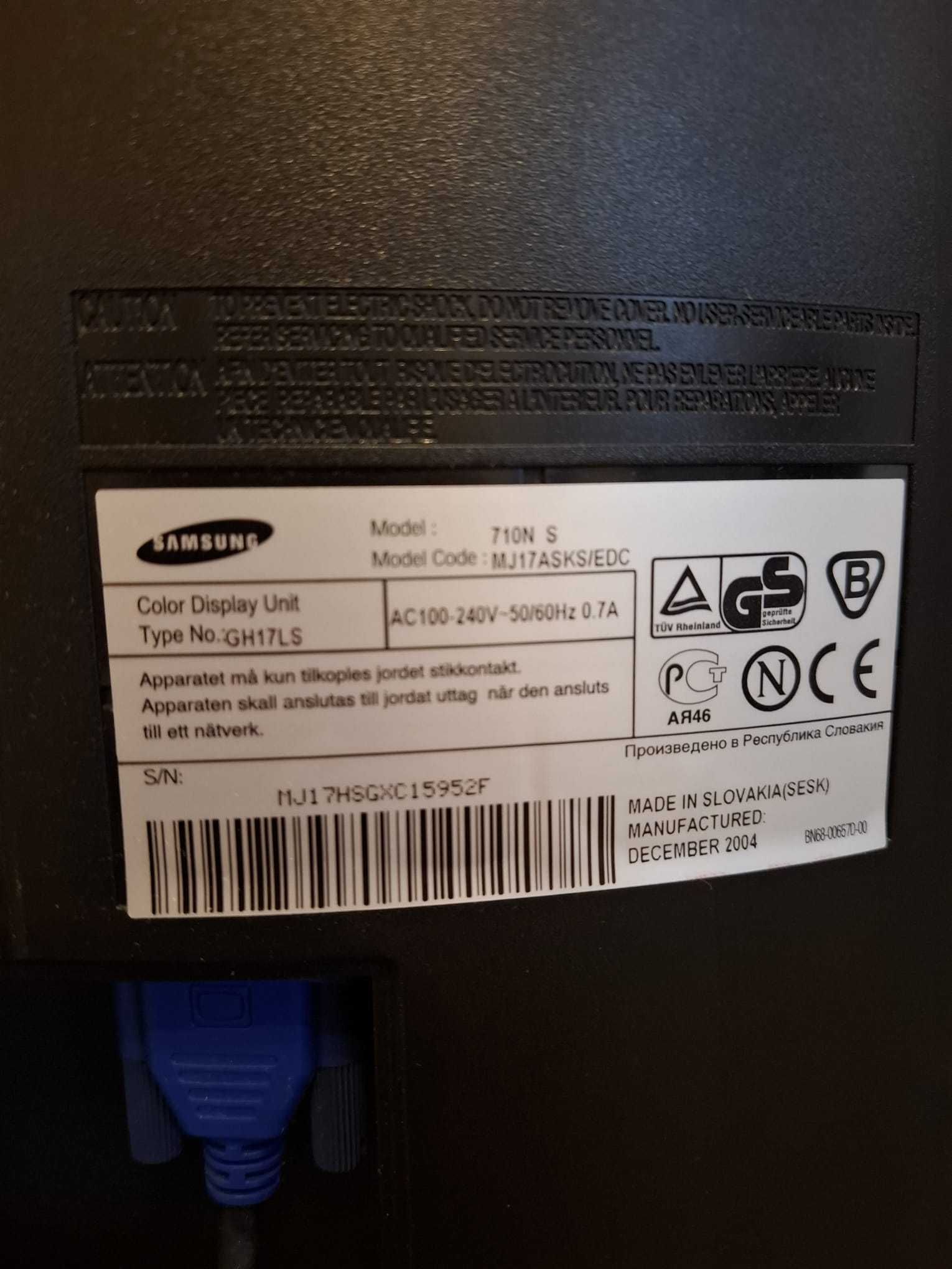 Komputer DELL OPTIPLEX 3020 + monitor SAMSUNS SyncMaster 710n